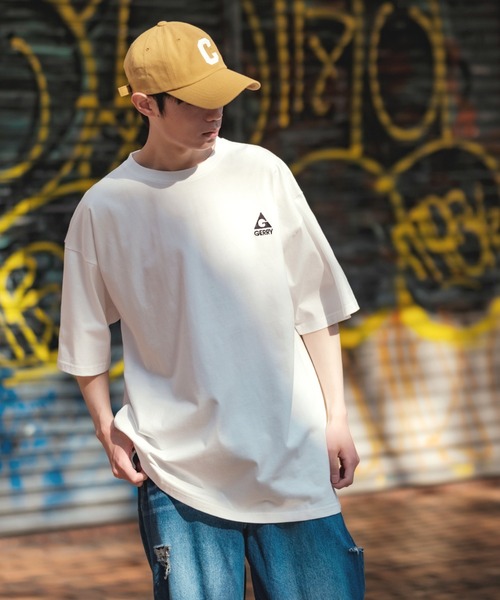 En serio TOKYO（エンソリオトーキョー）の「【GERRY】半袖ワンポイントロゴ刺繍Tシャツ 32-9126G-XJ（Tシャツ/カットソー・メンズ・カーキ/オートミール/ホワイト/ダークブルー/ブラック・LARGE/X-LARGE/MEDIUM/SMALL）」の7枚目の写真