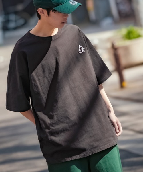 En serio TOKYO（エンソリオトーキョー）の「【GERRY】半袖ワンポイントロゴ刺繍Tシャツ 32-9126G-XJ（Tシャツ/カットソー・メンズ・カーキ/オートミール/ホワイト/ダークブルー/ブラック・LARGE/X-LARGE/MEDIUM/SMALL）」の9枚目の写真
