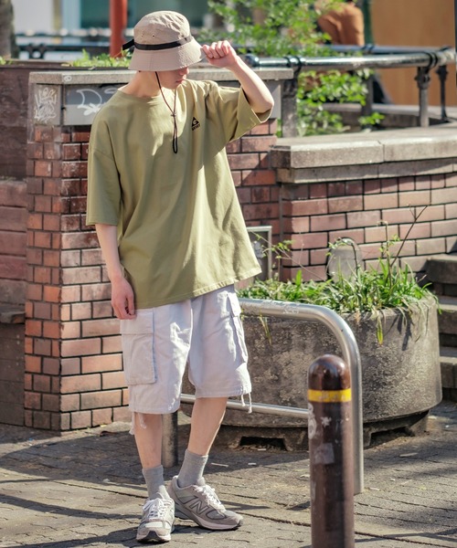 En serio TOKYO（エンソリオトーキョー）の「【GERRY】半袖ワンポイントロゴ刺繍Tシャツ 32-9126G-XJ（Tシャツ/カットソー・メンズ・カーキ/オートミール/ホワイト/ダークブルー/ブラック・LARGE/X-LARGE/MEDIUM/SMALL）」の17枚目の写真