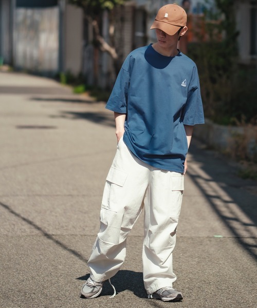 En serio TOKYO（エンソリオトーキョー）の「【GERRY】半袖ワンポイントロゴ刺繍Tシャツ 32-9126G-XJ（Tシャツ/カットソー・メンズ・カーキ/オートミール/ホワイト/ダークブルー/ブラック・LARGE/X-LARGE/MEDIUM/SMALL）」の21枚目の写真
