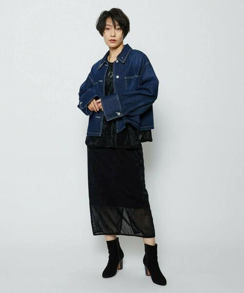 feerique(フィーリック)の「feerique ベロアチュールプルオーバー(Tシャツ/カットソー・レディース・ブラック/ネイビー・2/3)」の11枚目の写真