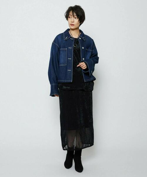 feerique(フィーリック)の「feerique ベロアチュールプルオーバー(Tシャツ/カットソー・レディース・ブラック/ネイビー・2/3)」の12枚目の写真