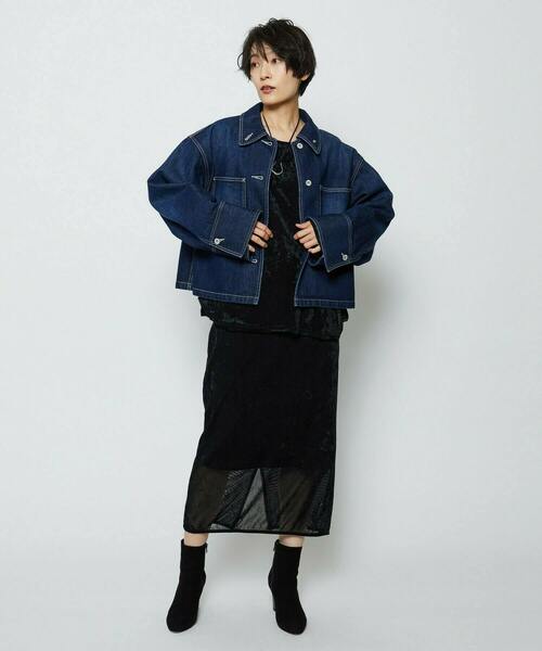 feerique(フィーリック)の「feerique ベロアチュールプルオーバー(Tシャツ/カットソー・レディース・ブラック/ネイビー・2/3)」の15枚目の写真