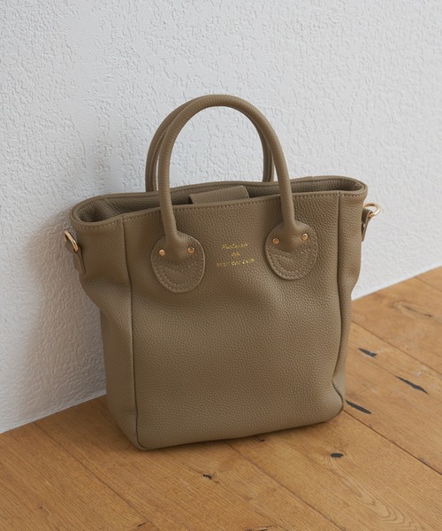 PUAL CE CIN(ピュアルセシン)の「【本革】レザー2WAYミニトートBAG(トートバッグ・レディース・ベージュ/ブラック・FREE)」の9枚目の写真