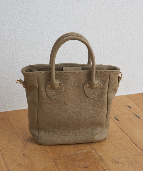 PUAL CE CIN(ピュアルセシン)の「【本革】レザー2WAYミニトートBAG(トートバッグ・レディース・ベージュ/ブラック・FREE)」の10枚目の写真