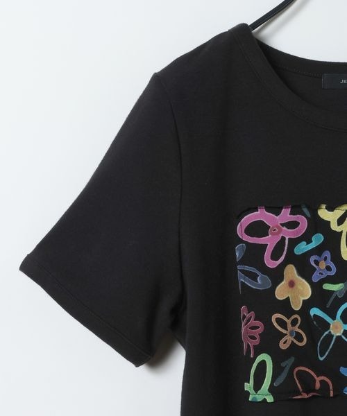 JEANASIS(ジーナシス)の「【kurry×JEANASIS】リンガーTEE/1043159(Tシャツ/カットソー・レディース・オレンジ/ホワイト/ブラック・FREE)」の8枚目の写真