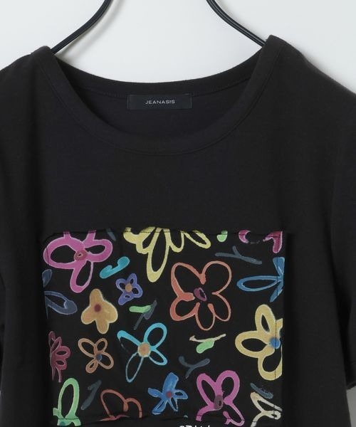 JEANASIS(ジーナシス)の「【kurry×JEANASIS】リンガーTEE/1043159(Tシャツ/カットソー・レディース・オレンジ/ホワイト/ブラック・FREE)」の7枚目の写真