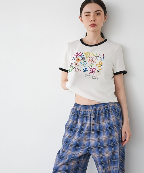 JEANASIS(ジーナシス)の「【kurry×JEANASIS】リンガーTEE/1043159(Tシャツ/カットソー・レディース・オレンジ/ホワイト/ブラック・FREE)」の13枚目の写真