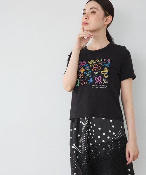JEANASIS(ジーナシス)の「【kurry×JEANASIS】リンガーTEE/1043159(Tシャツ/カットソー・レディース・オレンジ/ホワイト/ブラック・FREE)」の18枚目の写真
