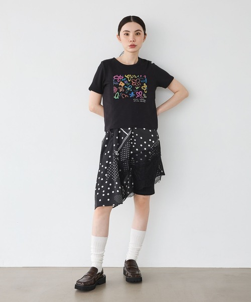 JEANASIS(ジーナシス)の「【kurry×JEANASIS】リンガーTEE/1043159(Tシャツ/カットソー・レディース・オレンジ/ホワイト/ブラック・FREE)」の16枚目の写真