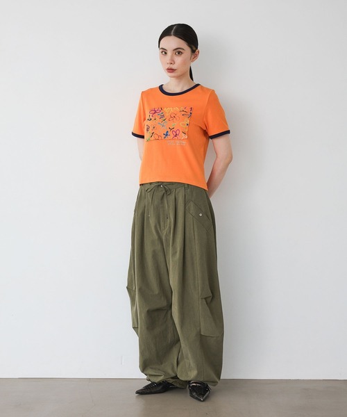 JEANASIS(ジーナシス)の「【kurry×JEANASIS】リンガーTEE/1043159(Tシャツ/カットソー・レディース・オレンジ/ホワイト/ブラック・FREE)」の21枚目の写真