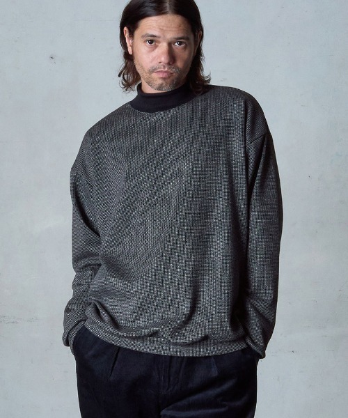 EGO TRIPPING（エゴトリッピング）の「mlt5776-LUXEWEAVE ハイネックプルオーバー(666351)（Tシャツ/カットソー・メンズ・ドット/ハウンドトゥース・46/48/50）」の13枚目の写真