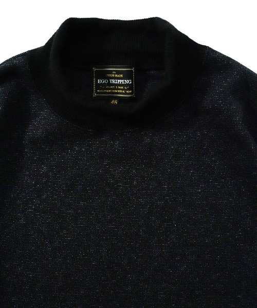 EGO TRIPPING（エゴトリッピング）の「mlt5776-LUXEWEAVE ハイネックプルオーバー(666351)（Tシャツ/カットソー・メンズ・ドット/ハウンドトゥース・46/48/50）」の10枚目の写真