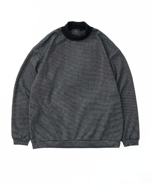 EGO TRIPPING（エゴトリッピング）の「mlt5776-LUXEWEAVE ハイネックプルオーバー(666351)（Tシャツ/カットソー・メンズ・ドット/ハウンドトゥース・46/48/50）」の4枚目の写真