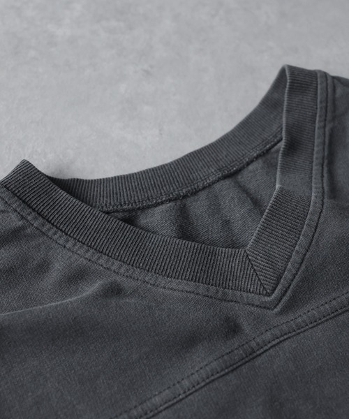 antiqua（アンティカ）の「フレンチスリーブ ピグメント 綿100 ワンピース（ワンピース・レディース・グレー系その他2/ブラック系その他/グレー系その他/ブラック系その他2・ONESIZE）」の9枚目の写真