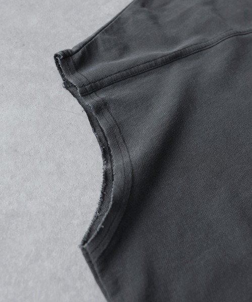 antiqua（アンティカ）の「フレンチスリーブ ピグメント 綿100 ワンピース（ワンピース・レディース・グレー系その他2/ブラック系その他/グレー系その他/ブラック系その他2・ONESIZE）」の8枚目の写真