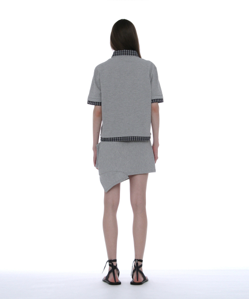 PARTIMENTO WOMEN（パルティメントウィメン）の「リワークドポロミニスカート_メランジ（スカート・レディース・その他・SMALL/MEDIUM）」の6枚目の写真