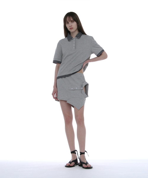 PARTIMENTO WOMEN（パルティメントウィメン）の「リワークドポロミニスカート_メランジ（スカート・レディース・その他・SMALL/MEDIUM）」の8枚目の写真