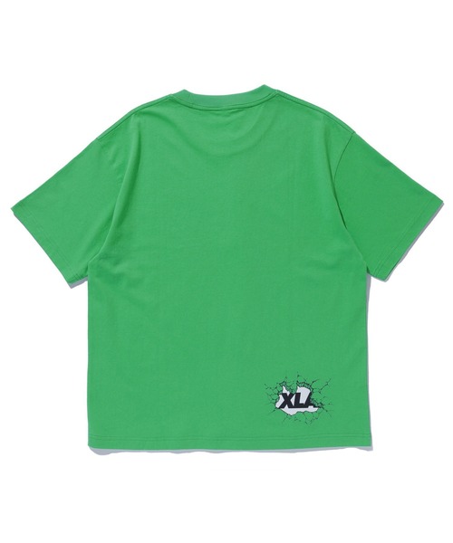 LIXTICK(リックスティック)の「XLARGE×LIXTICK CRACK WALL OG S/S TEE(Tシャツ/カットソー・メンズ・ブラック/グリーン/ホワイト・L/S/M/XL)」の16枚目の写真