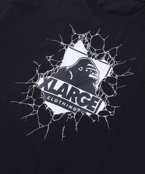LIXTICK(リックスティック)の「XLARGE×LIXTICK CRACK WALL OG S/S TEE(Tシャツ/カットソー・メンズ・ブラック/グリーン/ホワイト・L/S/M/XL)」の13枚目の写真