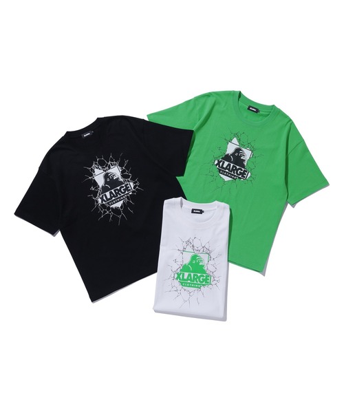 LIXTICK(リックスティック)の「XLARGE×LIXTICK CRACK WALL OG S/S TEE(Tシャツ/カットソー・メンズ・ブラック/グリーン/ホワイト・L/S/M/XL)」の20枚目の写真