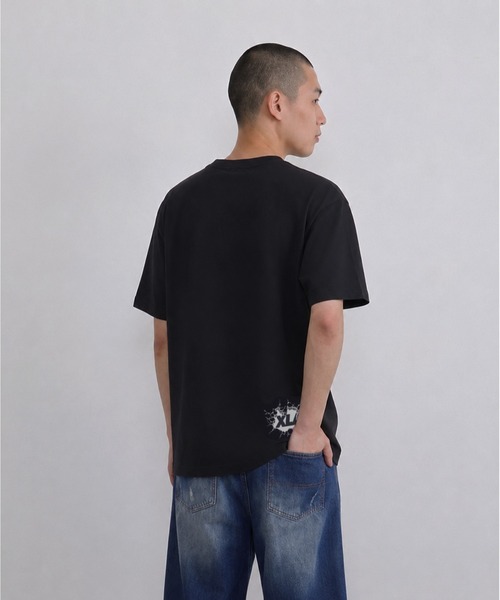 LIXTICK(リックスティック)の「XLARGE×LIXTICK CRACK WALL OG S/S TEE(Tシャツ/カットソー・メンズ・ブラック/グリーン/ホワイト・L/S/M/XL)」の9枚目の写真