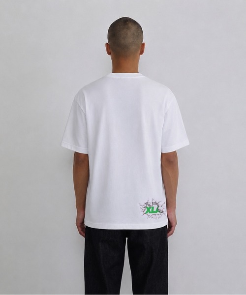 LIXTICK(リックスティック)の「XLARGE×LIXTICK CRACK WALL OG S/S TEE(Tシャツ/カットソー・メンズ・ブラック/グリーン/ホワイト・L/S/M/XL)」の6枚目の写真