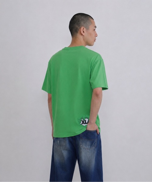 LIXTICK(リックスティック)の「XLARGE×LIXTICK CRACK WALL OG S/S TEE(Tシャツ/カットソー・メンズ・ブラック/グリーン/ホワイト・L/S/M/XL)」の8枚目の写真
