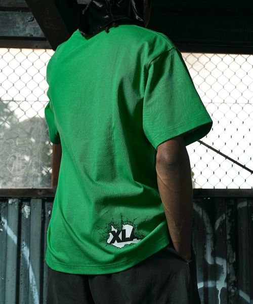 LIXTICK(リックスティック)の「XLARGE×LIXTICK CRACK WALL OG S/S TEE(Tシャツ/カットソー・メンズ・ブラック/グリーン/ホワイト・L/S/M/XL)」の21枚目の写真