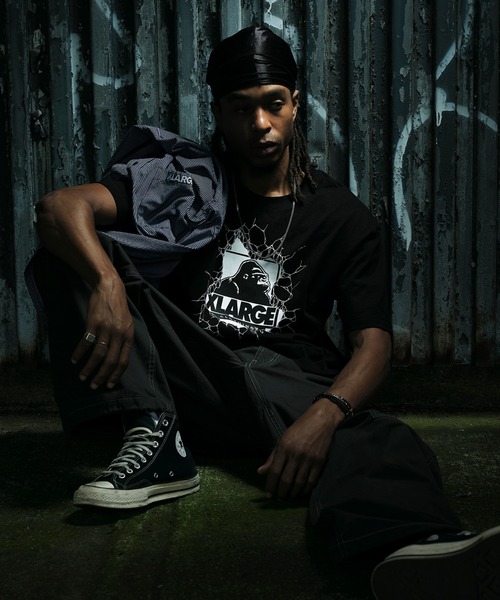 LIXTICK(リックスティック)の「XLARGE×LIXTICK CRACK WALL OG S/S TEE(Tシャツ/カットソー・メンズ・ブラック/グリーン/ホワイト・L/S/M/XL)」の18枚目の写真