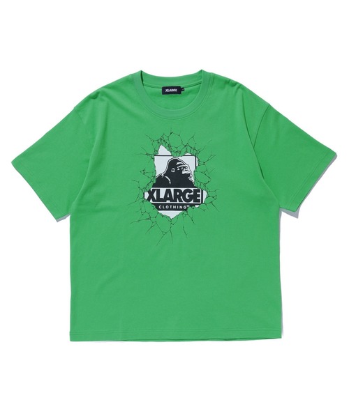 LIXTICK(リックスティック)の「XLARGE×LIXTICK CRACK WALL OG S/S TEE(Tシャツ/カットソー・メンズ・ブラック/グリーン/ホワイト・L/S/M/XL)」の15枚目の写真