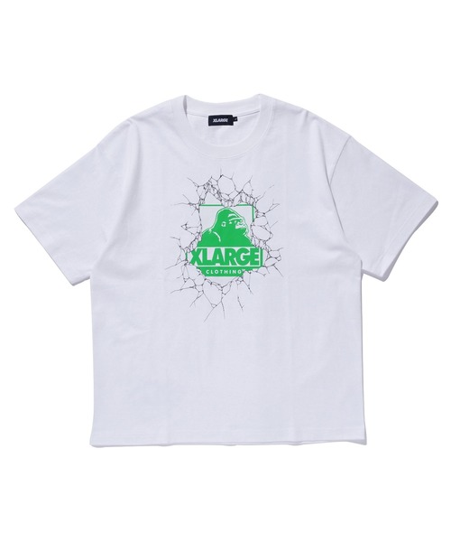 LIXTICK(リックスティック)の「XLARGE×LIXTICK CRACK WALL OG S/S TEE(Tシャツ/カットソー・メンズ・ブラック/グリーン/ホワイト・L/S/M/XL)」の17枚目の写真