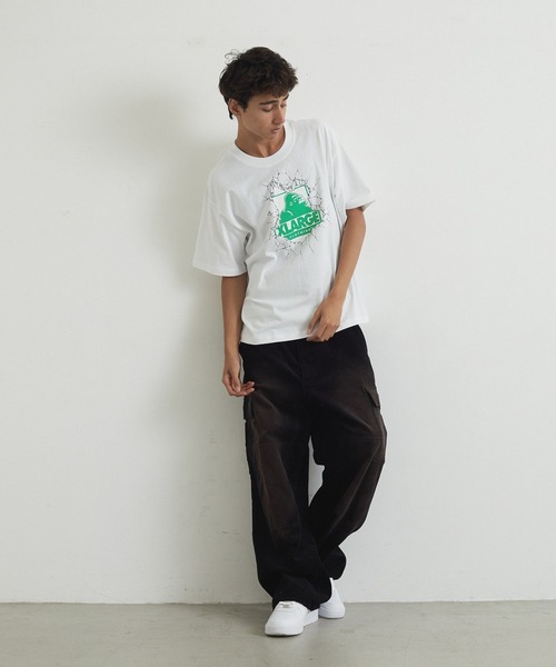 LIXTICK(リックスティック)の「XLARGE×LIXTICK CRACK WALL OG S/S TEE(Tシャツ/カットソー・メンズ・ブラック/グリーン/ホワイト・L/S/M/XL)」の22枚目の写真