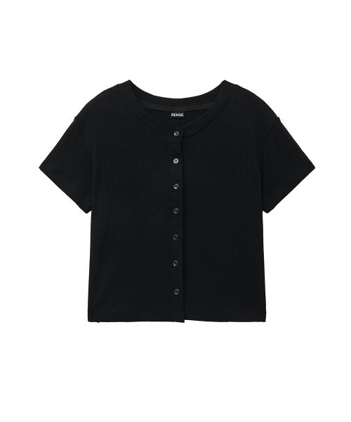 RENSE(レンセ)の「Eyelet Half Sleeve Cardigan Black(Tシャツ/カットソー・レディース・その他・OS)」の3枚目の写真