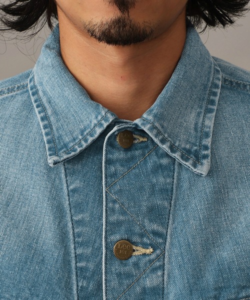 Lee(リー)の「【101 101周年記念特別モデル】ANNIVERSARY 101 RIDERS JACKET セットアップ可(デニムジャケット・メンズ・ライトインディゴブルー・X-LARGE/LARGE/MEDIUM/SMALL)」の13枚目の写真