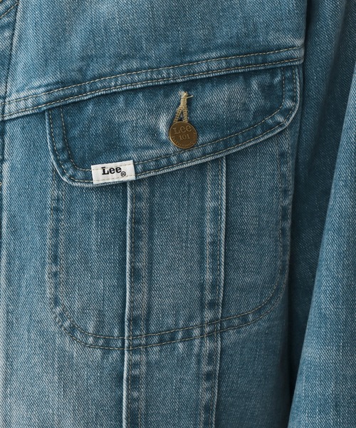 Lee(リー)の「【101 101周年記念特別モデル】ANNIVERSARY 101 RIDERS JACKET セットアップ可(デニムジャケット・メンズ・ライトインディゴブルー・X-LARGE/LARGE/MEDIUM/SMALL)」の14枚目の写真