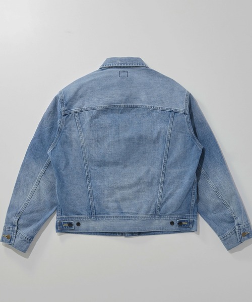 Lee(リー)の「【101 101周年記念特別モデル】ANNIVERSARY 101 RIDERS JACKET セットアップ可(デニムジャケット・メンズ・ライトインディゴブルー・X-LARGE/LARGE/MEDIUM/SMALL)」の7枚目の写真