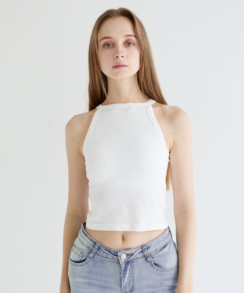 MSGirl(エムエスジーガール)の「アメリカンスリーブタンクトップ ブラトップ(タンクトップ・レディース・ブラック/ベージュ/ホワイト・FREE)」の19枚目の写真