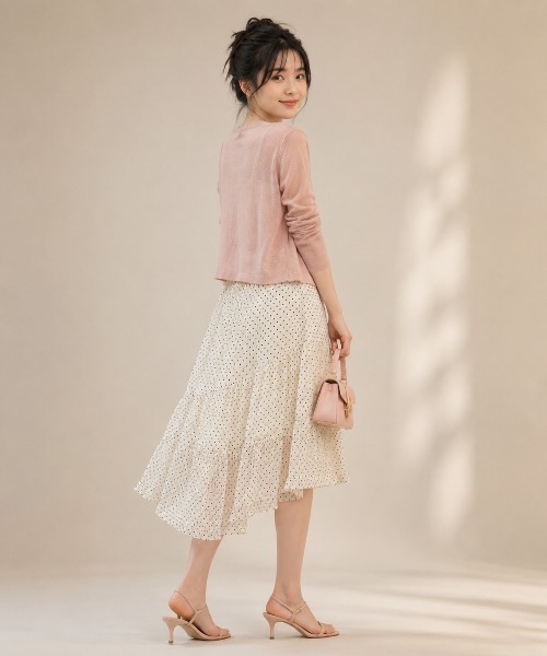 KONVINI(コンビニ)の「【KONVINI select】チュールスカート レディース バレエコア ドットチュール 重ね着レイヤード シアースカート 韓国ファッション(スカート・レディース・ホワイト/ブラック系その他/ホワイト系その他・FREE)」の13枚目の写真