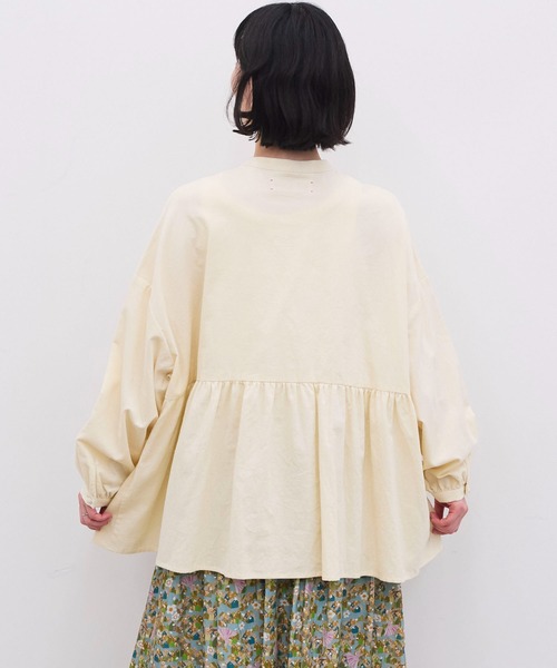 l'atelier du savon(アトリエドサボン)の「シャツコール ころころボタンブラウス(シャツ/ブラウス・レディース・ボルドー/サックスブルー/ピンク/アイボリー・FREE)」の12枚目の写真