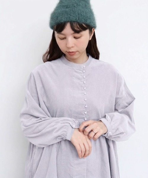 l'atelier du savon(アトリエドサボン)の「シャツコール ころころボタンブラウス(シャツ/ブラウス・レディース・ボルドー/サックスブルー/ピンク/アイボリー・FREE)」の13枚目の写真