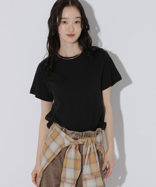 LAKOLE（ラコレ）の「＜多機能ウェア＞アソートチビTEE / 1054027（Tシャツ/カットソー・レディース・ブラウン/オフホワイト/ブラック/クリーム/アイボリー・LARGE/MEDIUM）」の3枚目の写真