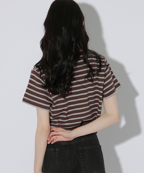LAKOLE（ラコレ）の「＜多機能ウェア＞アソートチビTEE / 1054027（Tシャツ/カットソー・レディース・ブラウン/オフホワイト/ブラック/クリーム/アイボリー・LARGE/MEDIUM）」の13枚目の写真
