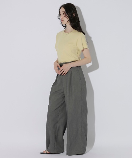 LAKOLE（ラコレ）の「＜多機能ウェア＞アソートチビTEE / 1054027（Tシャツ/カットソー・レディース・ブラウン/オフホワイト/ブラック/クリーム/アイボリー・LARGE/MEDIUM）」の20枚目の写真