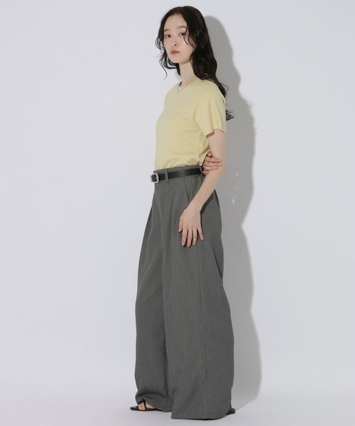 LAKOLE（ラコレ）の「＜多機能ウェア＞アソートチビTEE / 1054027（Tシャツ/カットソー・レディース・ブラウン/オフホワイト/ブラック/クリーム/アイボリー・LARGE/MEDIUM）」の21枚目の写真