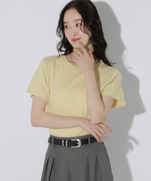 LAKOLE（ラコレ）の「＜多機能ウェア＞アソートチビTEE / 1054027（Tシャツ/カットソー・レディース・ブラウン/オフホワイト/ブラック/クリーム/アイボリー・LARGE/MEDIUM）」の22枚目の写真