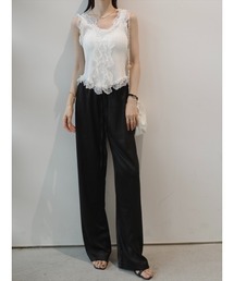 amel（エイメル）の「サテンリラックスロングパンツ（その他パンツ）」