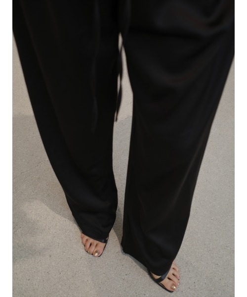 amel(エイメル)の「サテンリラックスロングパンツ(その他パンツ・レディース・ブラック・FREE)」の17枚目の写真
