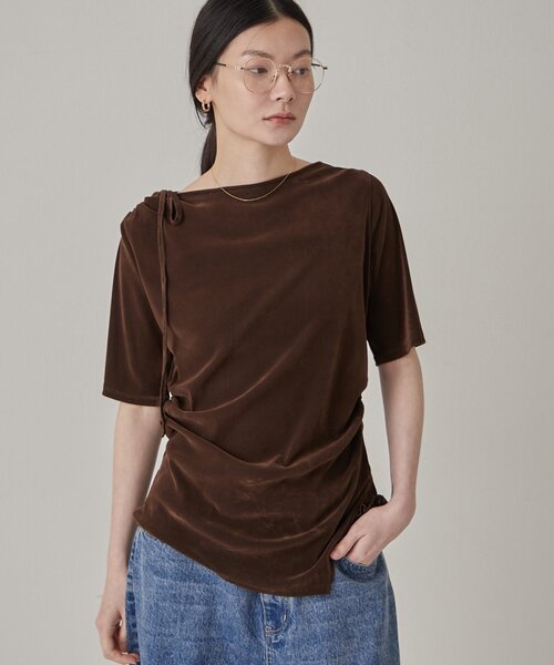 Omekashi｜オメカシのTシャツ/カットソー（ブラウン/茶色系）通販