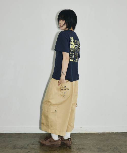 SCALLYWAG（スカリーワグ）の「クロスアイレットワイドカーゴバミューダパンツ[ベージュ]（その他パンツ・レディース・その他・SMALL/MEDIUM/LARGE）」の6枚目の写真